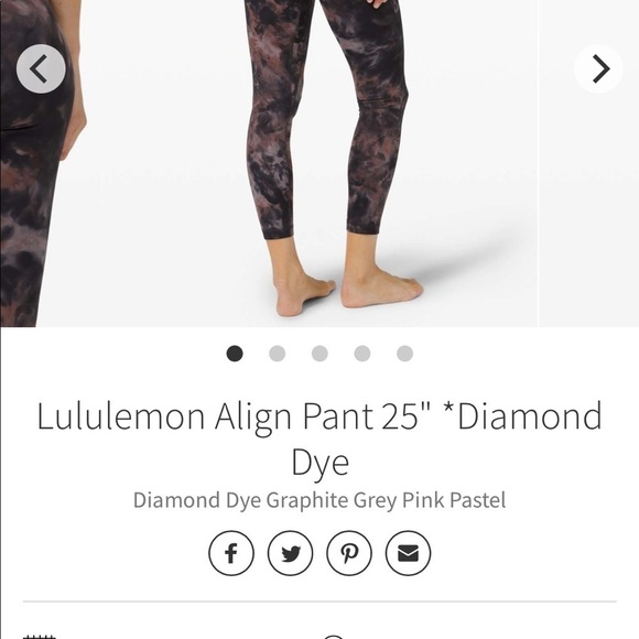 Lululemon Align Pant 25" *Diamond Dye - Picture 4 of 4